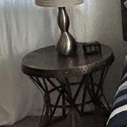 Beautiful Unique Gold Metal Tables - Nightstands 