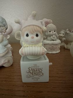 Precious Moments Clowns birthday club lot of 8