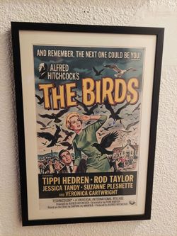 The Birds - Movie Framed  Poster 13x19 - Hitchcock