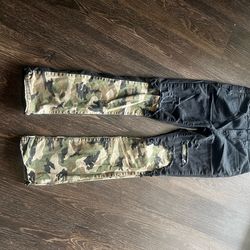 black and camo jeans size 30x