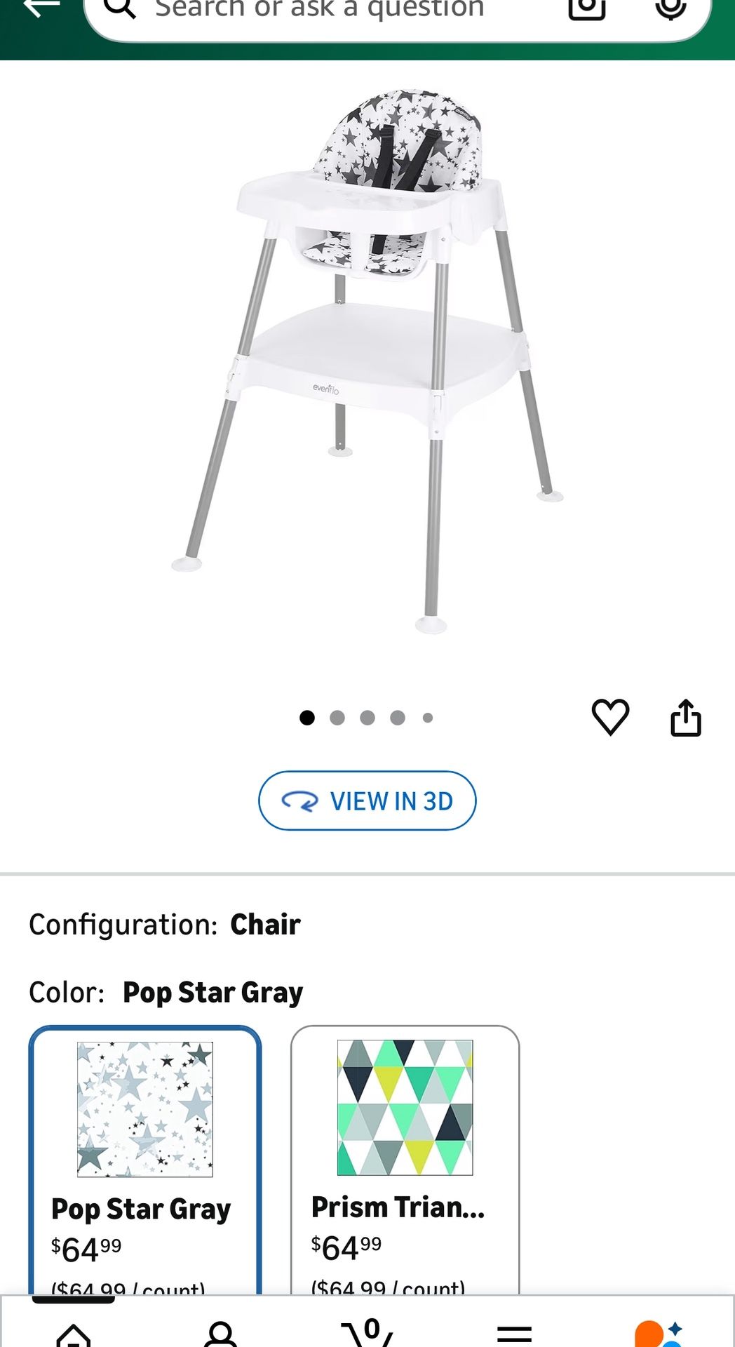 Kids High Chair 4 In 1