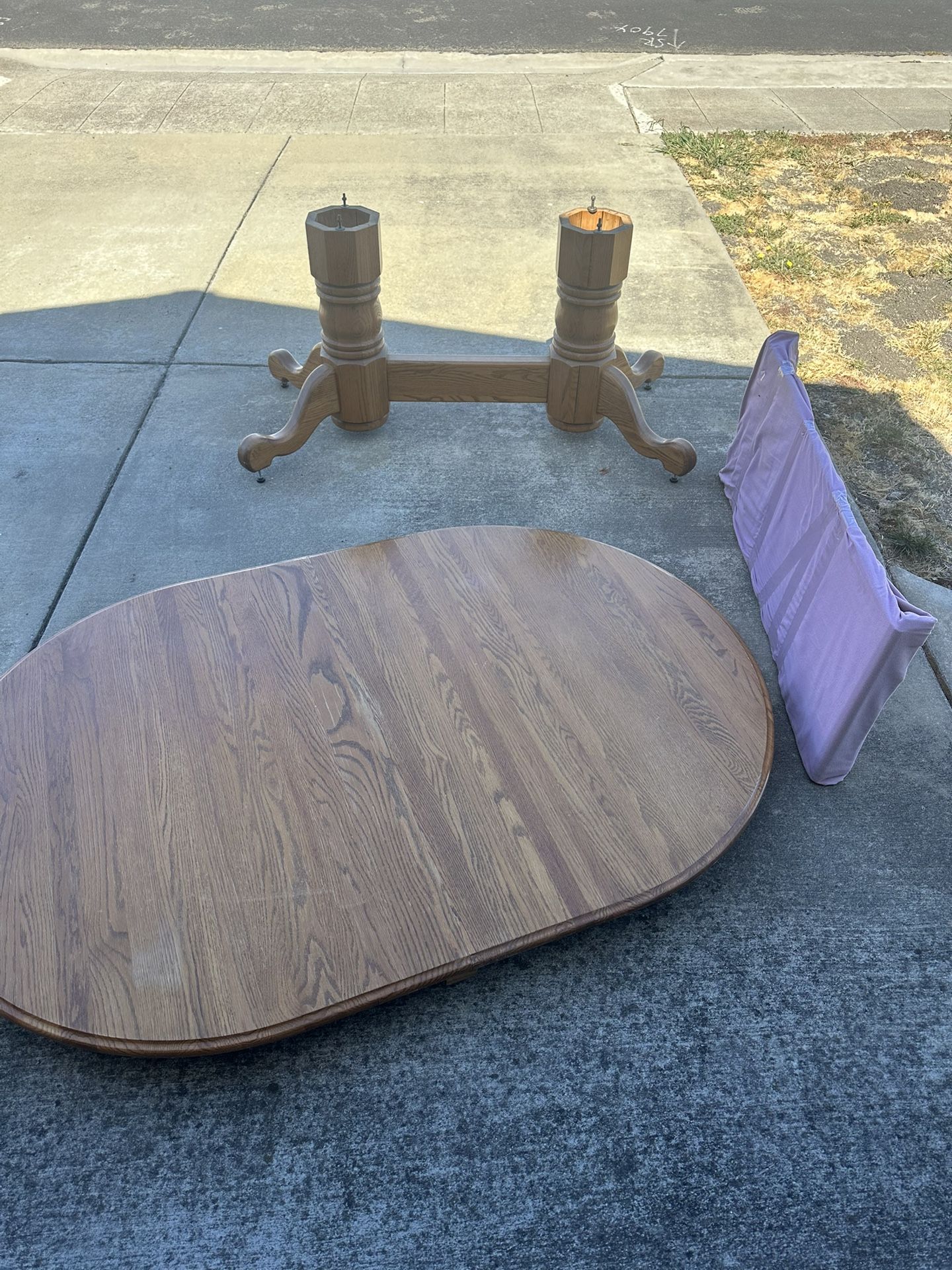 Oval Wooden Dining Room Table