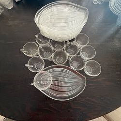 Clear Glass Sets and Princess china