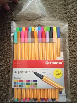 Set of Fine Tip Colored Pens