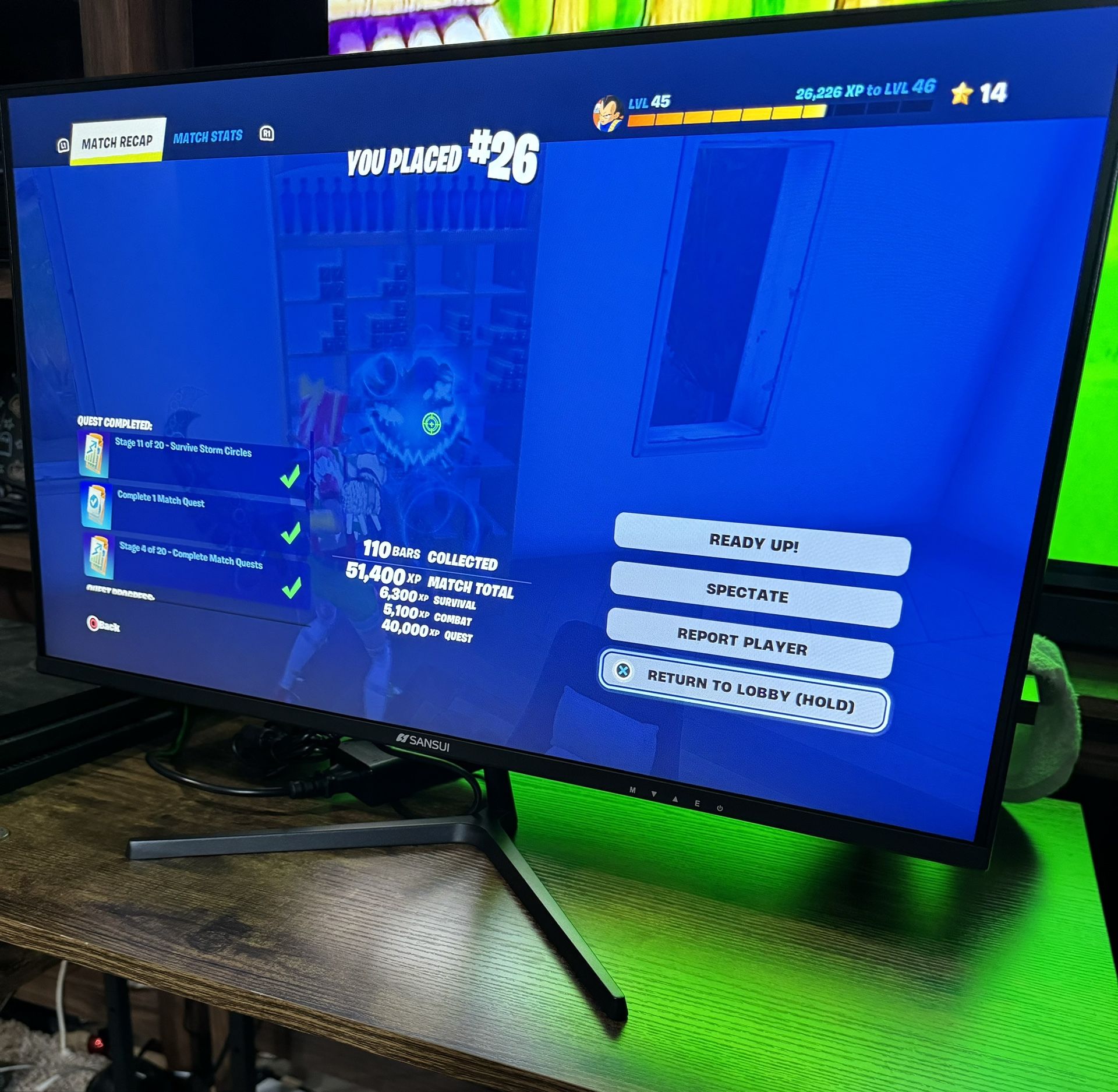SANSUI 27” Monitor 100hz (built in speakers)