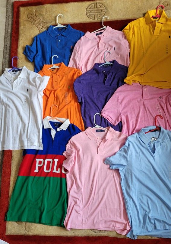 10 NEW Ralph Lauren Polo shirts