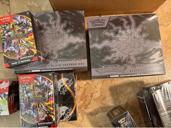 Pokemon center Pitch Black etb. Booster box. Booster bundles.