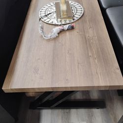 set of three small tables in grey wood colour