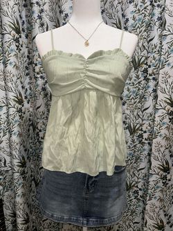 Green summer blouse