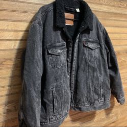 Levi’s Men’s Jackets Size Xxl Black Sherpa 