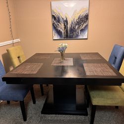 Table and Dining Chairs 