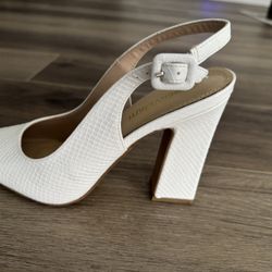 4-Inch White Heels | EU 39 | Gently Worn Once