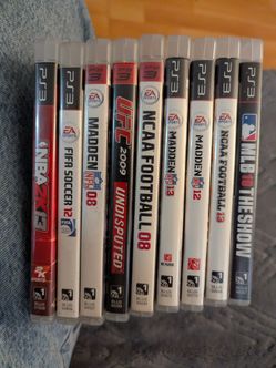 PS3 Sports Games (FIFA, Madden, UFC, 2K, MLB)