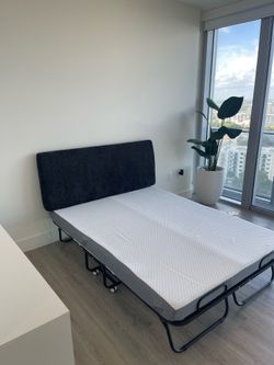 Full size convertible mattress and bed frame $200 Brand New