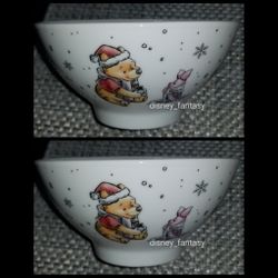 Pooh Piglet Eeyore Christmas/Holiday Soup/Cereal Bowl Set 2