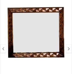 Solid wood frame wall mirror, bathroom mirror, dressing table mirror