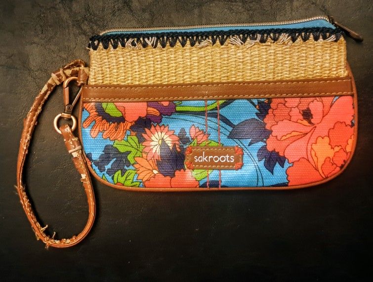 Sakroots Luna Smartphone Crossbody Wallet Purse Bag Mulberry 1 World Butterflies
