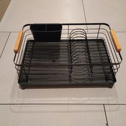 Member's Mark Modern Dish Rack With Utensil Caddy And Glassware Holder