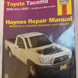 Haynes Repair Manual Toyota Tacoma 2005 - 2009