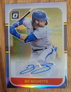 2021 Donruss Optic Bo Bichette Autograph Auto TORONTO BLUE JAYS 🔥🔥🔥