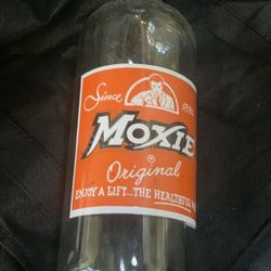 Vintage Antique Moxie Bottle Embossed Label