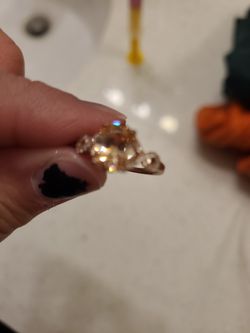 Cubic Zirconia Rose Gold Ring