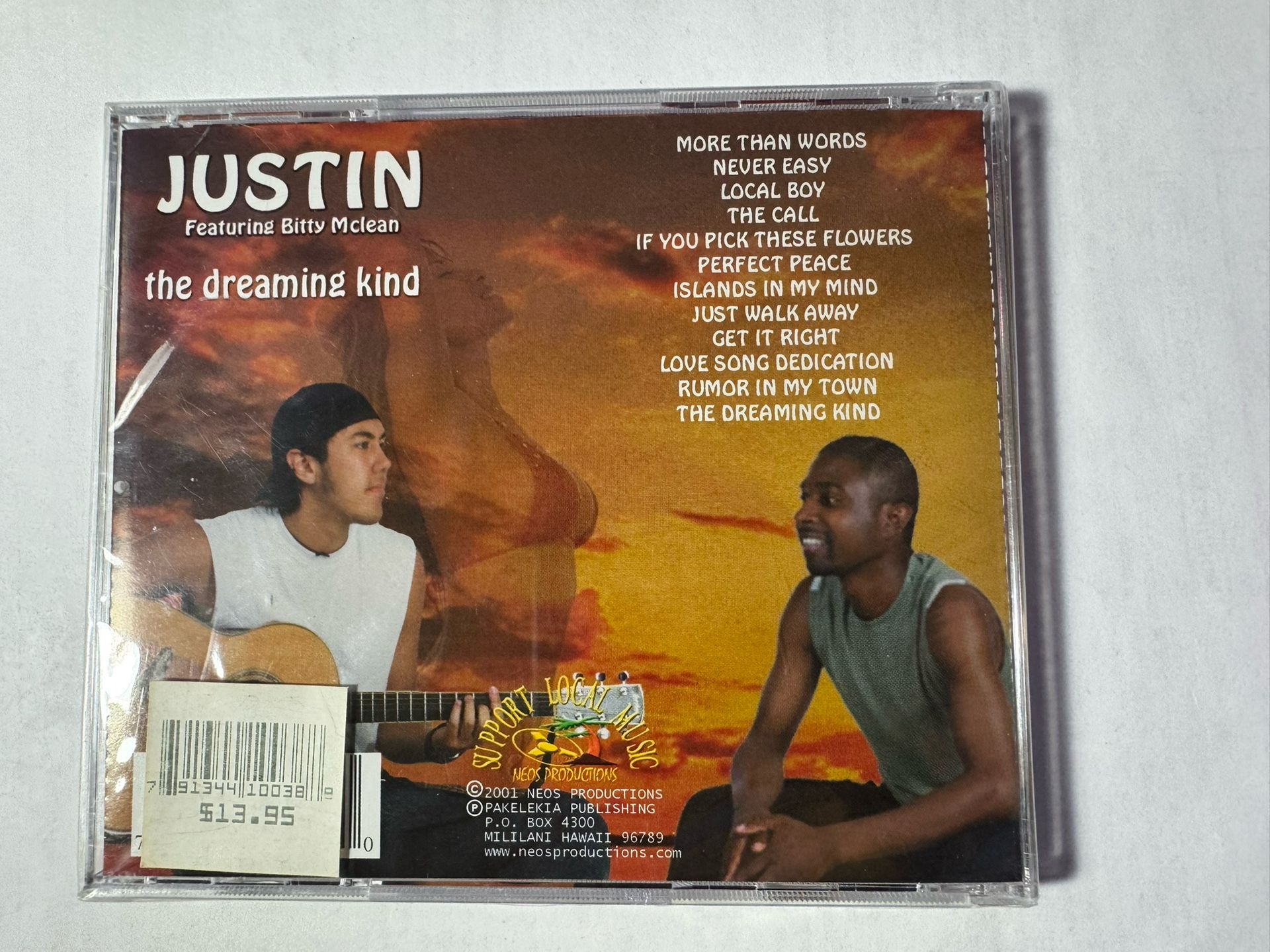 Dreaming Kind by JUSTIN (CD, 2003) ** NEW SEALED ** RARE Hawaiian
