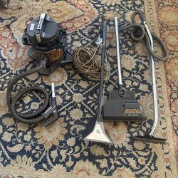 Vintage Rainbow SE D4C Canister Vacuum With Power Nozzle, Aqua Mate BUNDLE