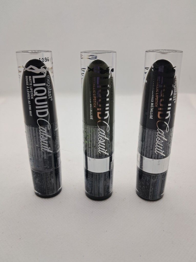 New Megalast Liquid Catsuit - Matte & Metallic Lipstick 3 Piece Set - Variety