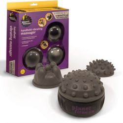 Planet Fitness Vibrating Foam Roller - High Intensity Vibration for Deep Tissue Massage - Firm Density Electric Back Massager