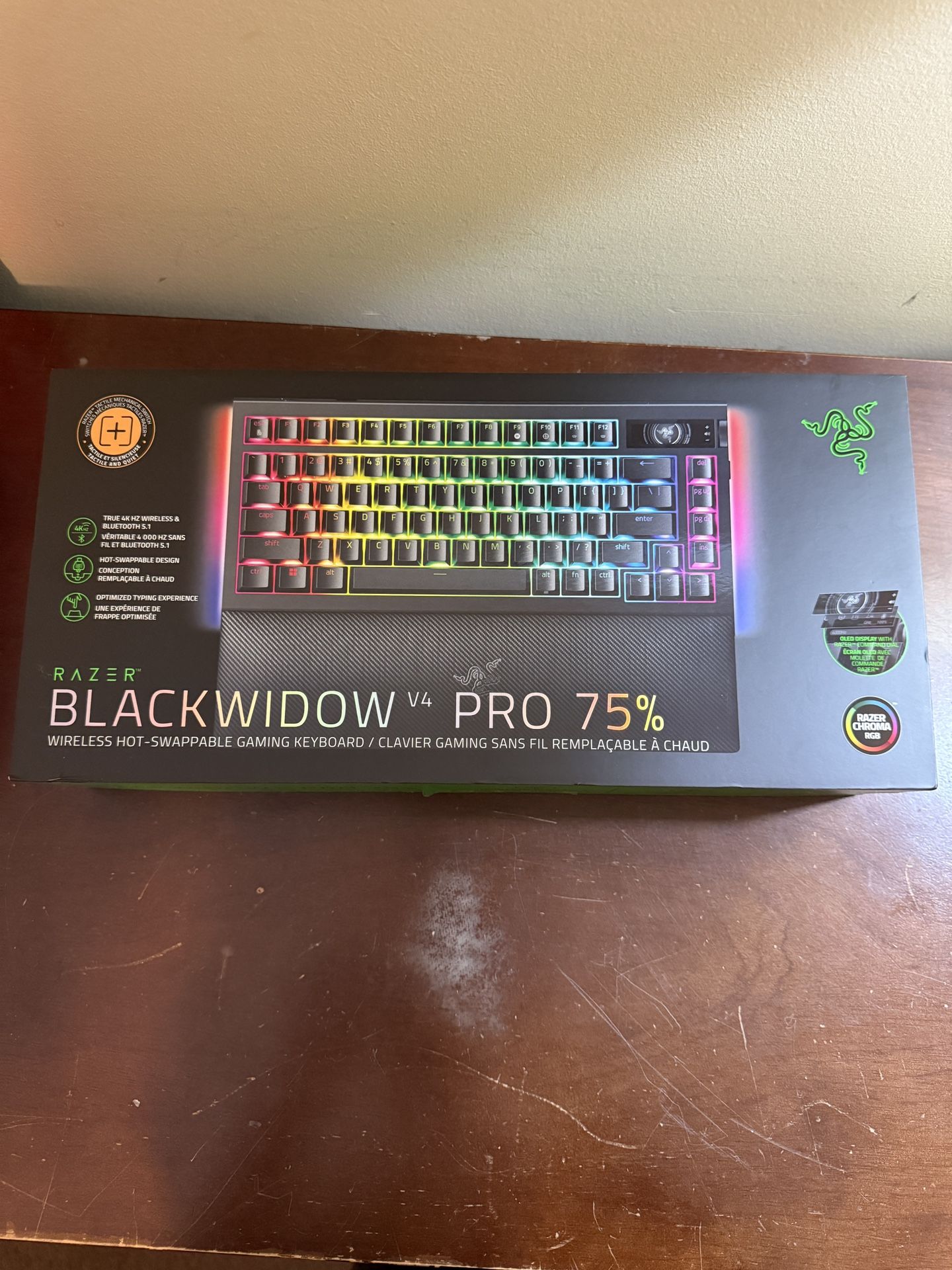 Razer BlackWidow V4 Pro 75% Wireless Gaming Keyboard