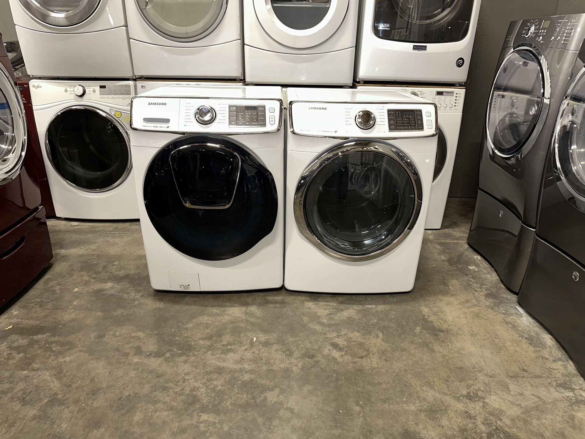 SAMSUNG XL CAPACITY WASHER DRYER ELECTRIC SET