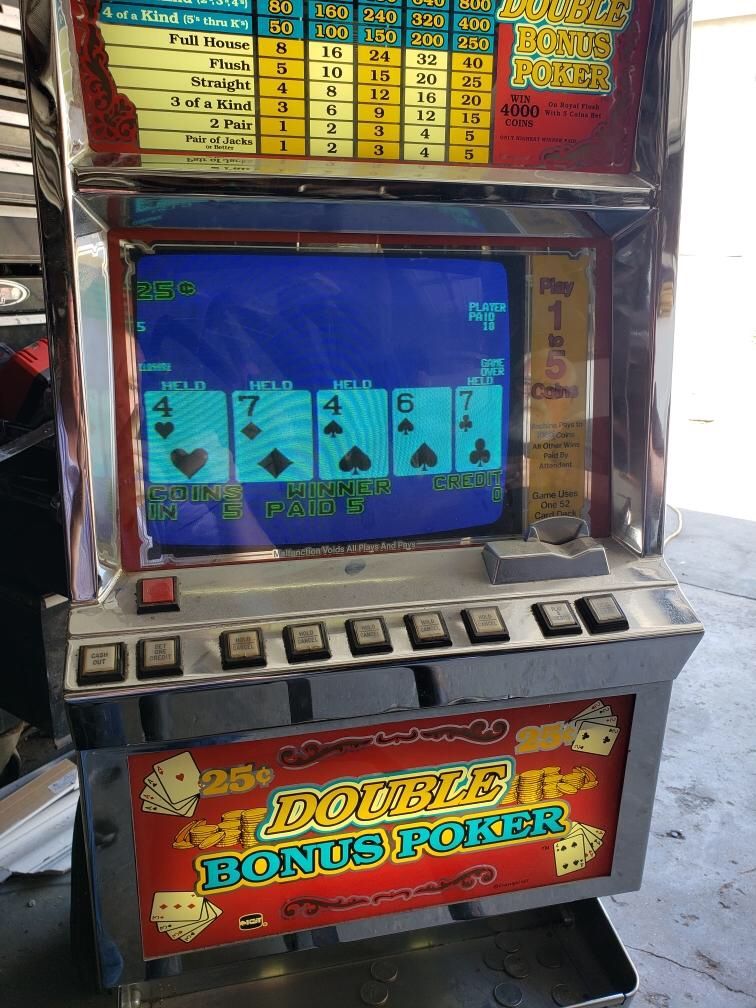 Video poker 25cent slot machine works great