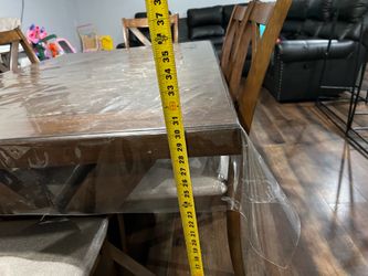 Wood table with 6 chairs