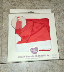 Parents choice baby swaddle with matching beanie new