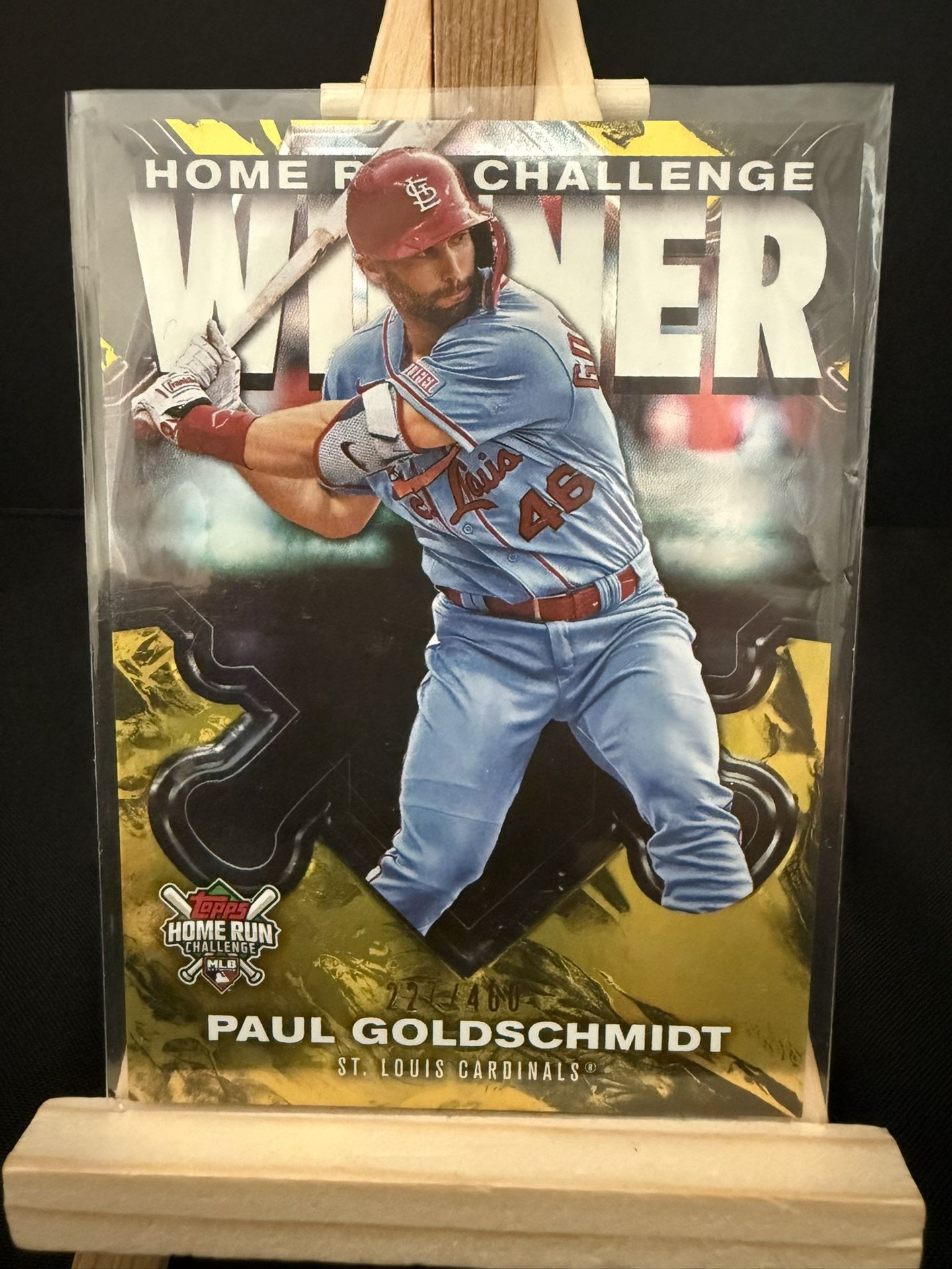 Cardinals Paul Goldschmidt  Numbered /460 Homerun Card 