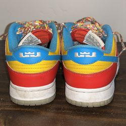 NIKE DUNK “fruity pebbles “ size 7  lebron james. no box