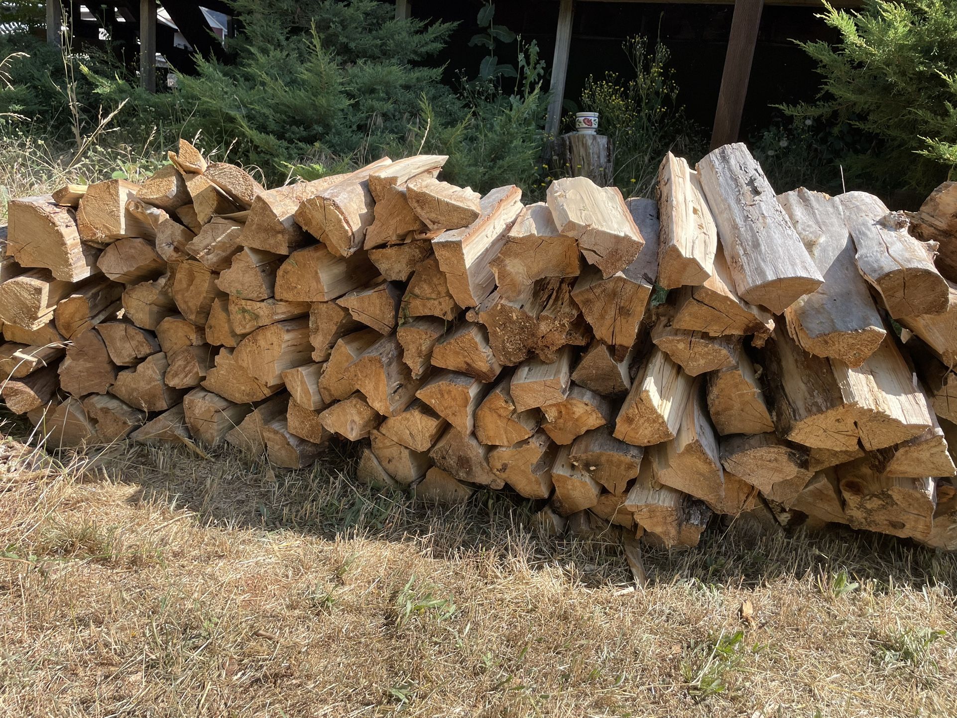 Firewood ready to burn