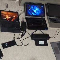 Laptop Bundle – Surface Pro 7, Surface Go, MacBook Pro 2012, Dell Latitude + Docks & Chargers