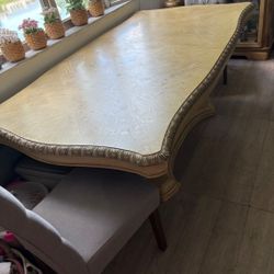 Dining Table With Display Case 