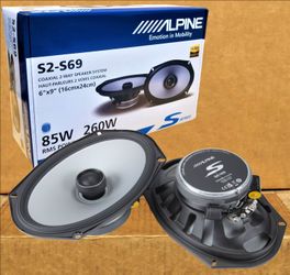 Alpine Car Speakers 6 x 9 Inch 2-Way Coaxial Speaker System 260 Watts S2-S69 🚨 Payment Options Available 🚨 No Credit Needed 🚨