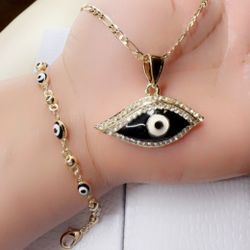 Eye Necklace Set 