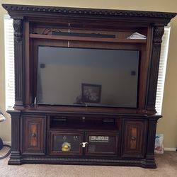 Wooden TV stand