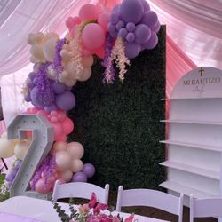 Balloon, Arch And Backdrop