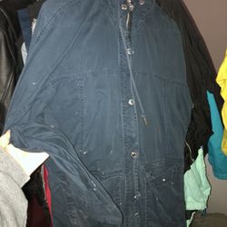 Navy Blue Windbreaker