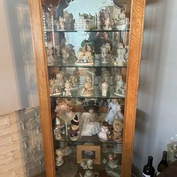 Sold Wood Curio Cabinet 