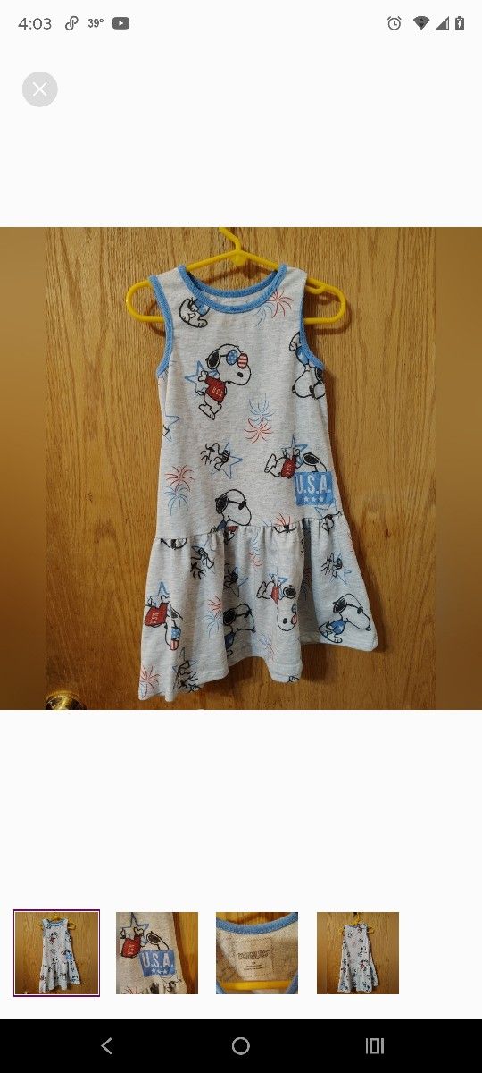 Girl Snoopy dress