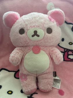 korilakkuma pink cherry blossom plush