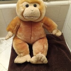 The Bear Factory Monkey 15" Plush Tan Brown Stuffed Animal Soft Toy