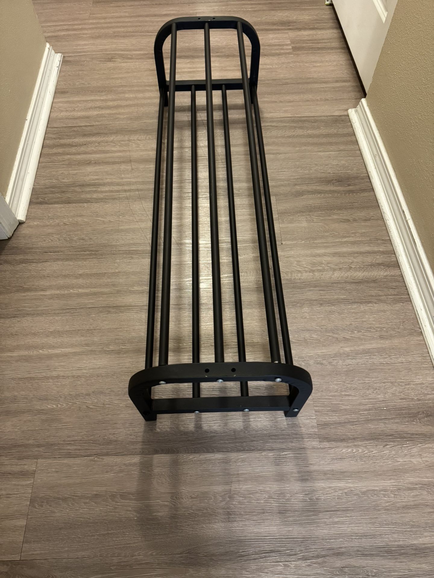 Black Metal Shoe Rack 11x13x43.5”